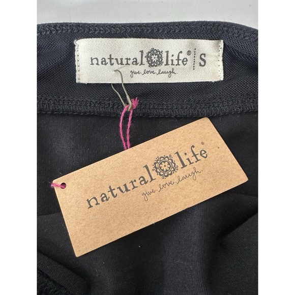 New NATURAL LIFE‎ Top Women's Small Black  Sleeveless Stretch Basic - Picture 3 of 7